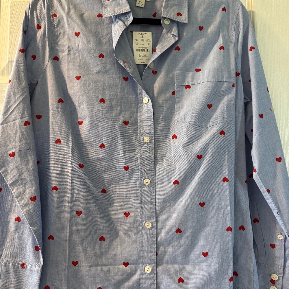 J Crew Factory heart shirt